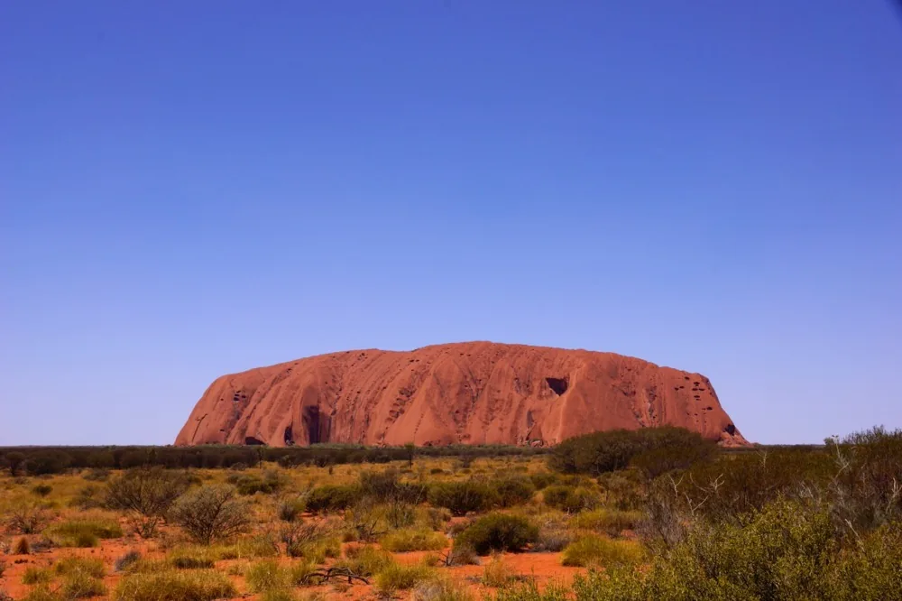 Der Uluru im warmen Abendlicht, Australien